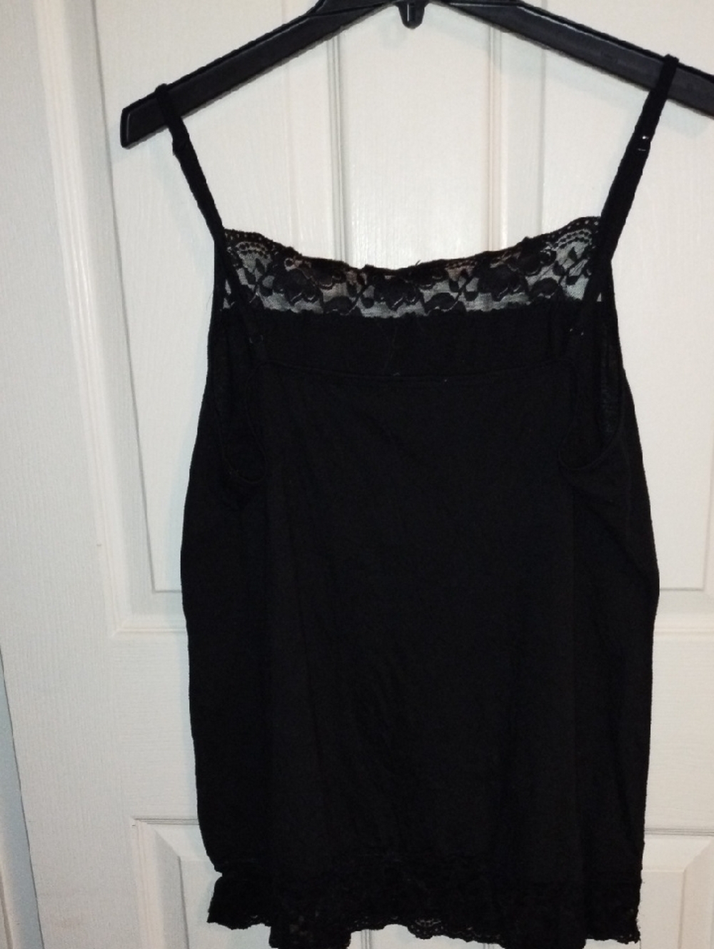 Maurices Black Lace-Trim Camisole Tank - Picture 4 of 5
